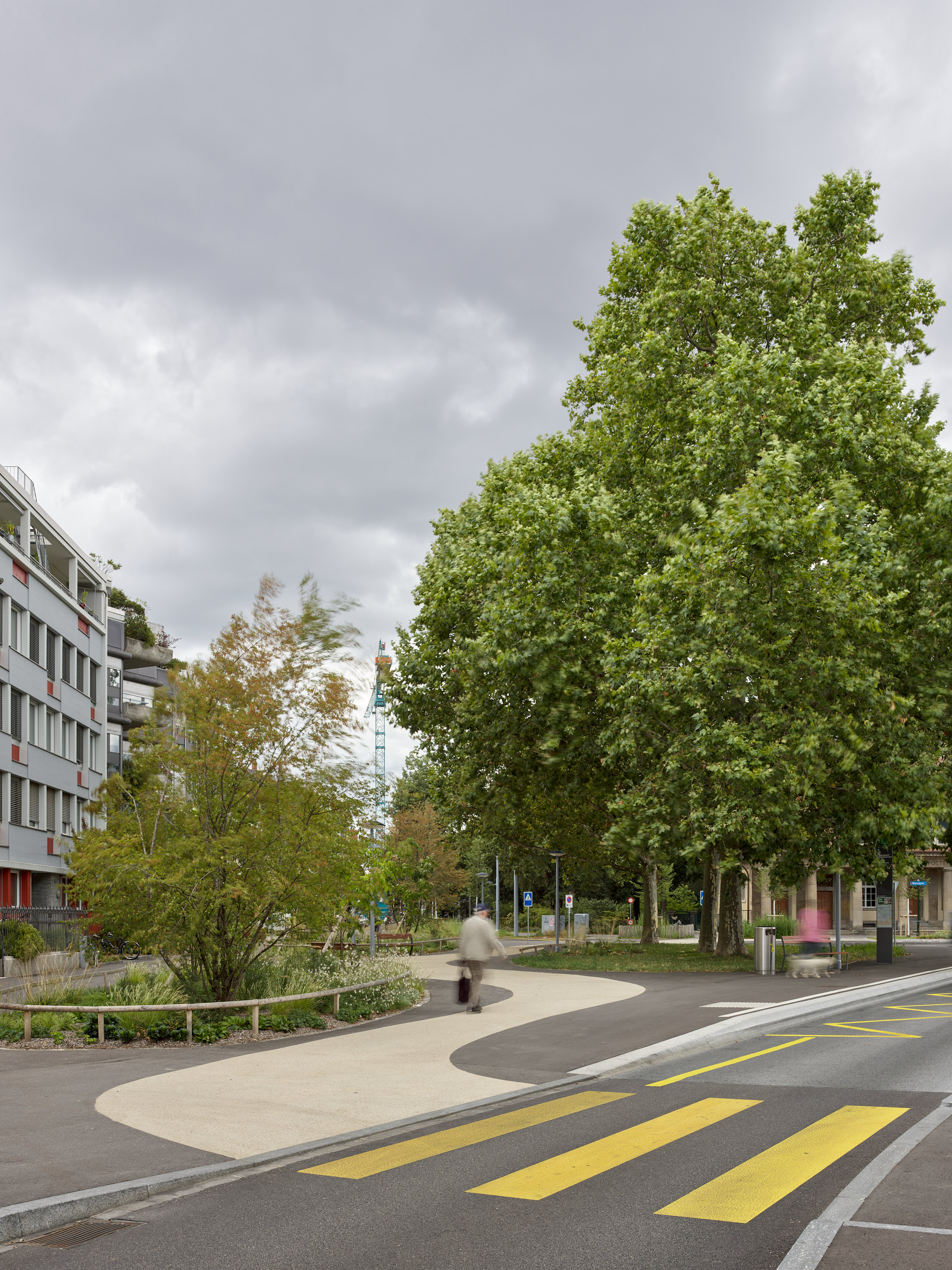 Tiefbauamt Basel · Platzgestaltung Wielandplatz · Aufnahmen 08.2023